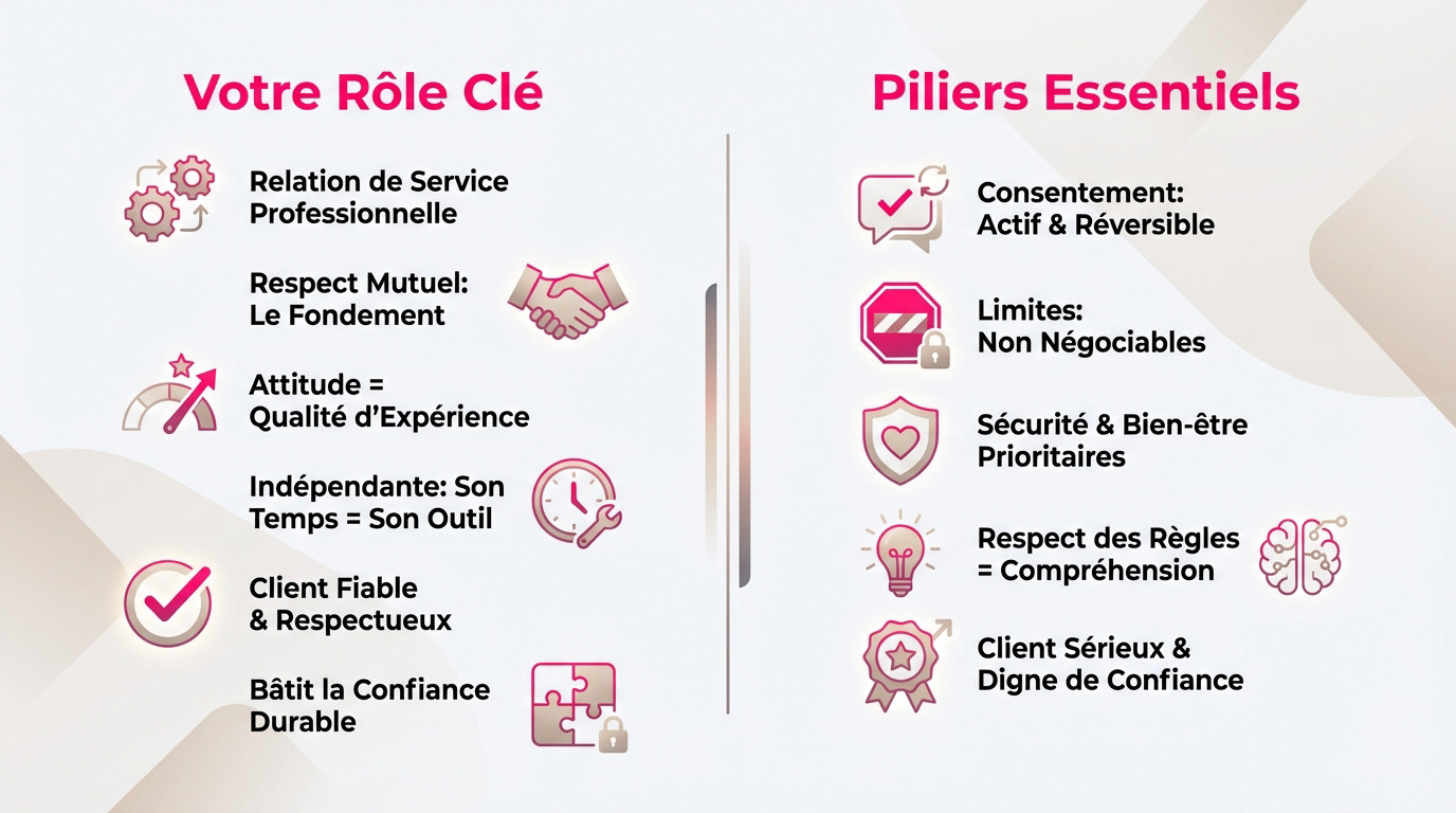 Clés d'une relation saine entre client et escorte : respect et communication