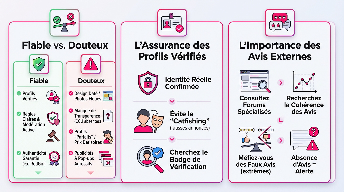 Analyse d'une annonce escort fiable sur ordinateur pour éviter les arnaques