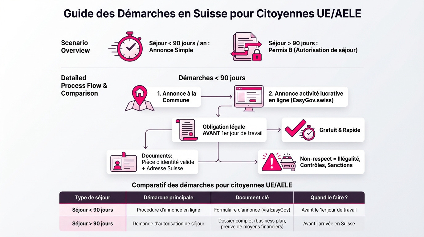 Guide des démarches administratives pour escortes étrangères en Suisse