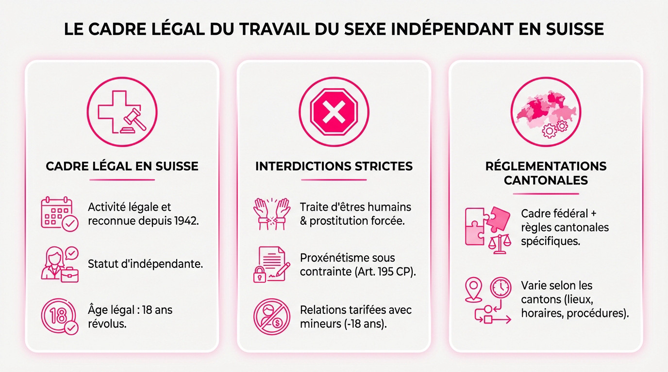 Femme examinant des documents administratifs illustrant la légalité du statut d'escort indépendante en Suisse