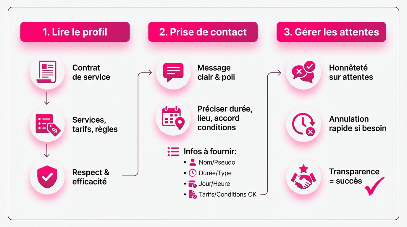 Préparation soignée et respectueuse avant un rendez-vous avec une escort
