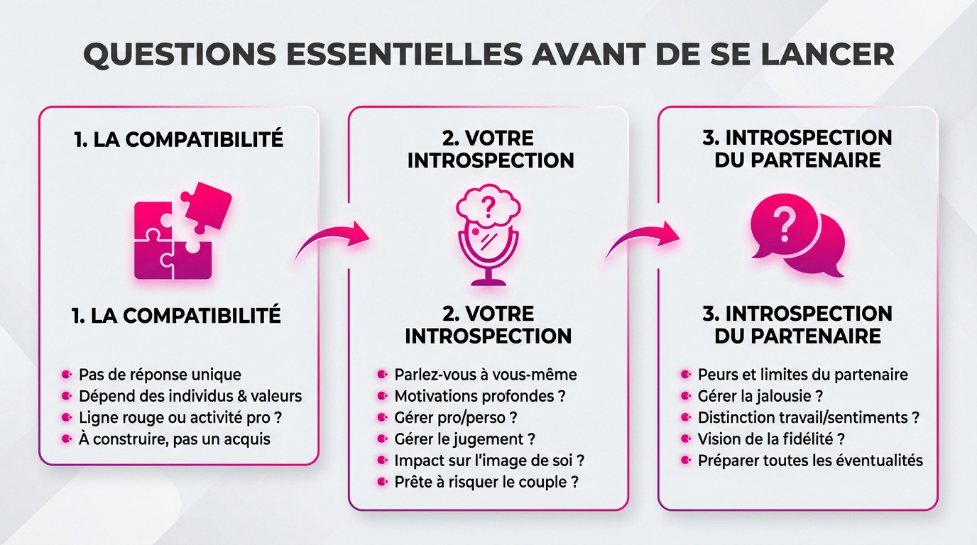 Couple discutant sérieusement des limites et de la compatibilité entre prostitution et vie amoureuse