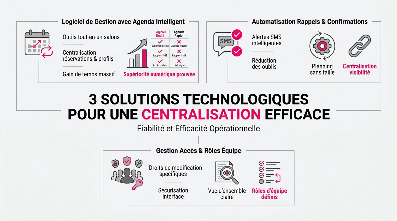 Logiciel de gestion de salon avec agenda intelligent synchronisé