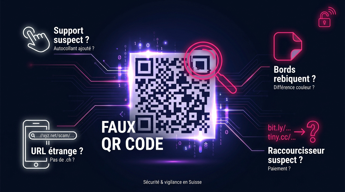 Alerte sur les faux QR codes et la prévention du quishing en Suisse