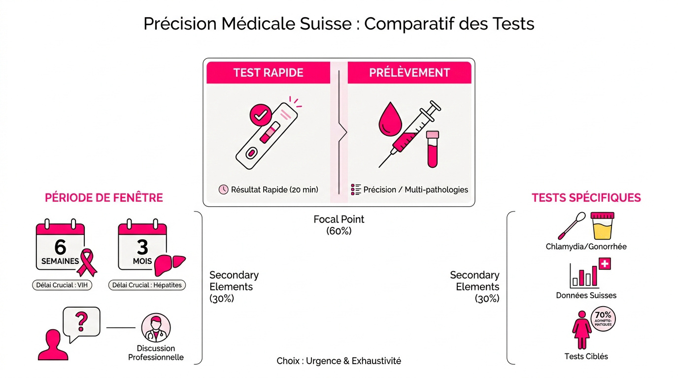 Tableau comparatif entre les tests de dépistage rapide et les prélèvements en laboratoire