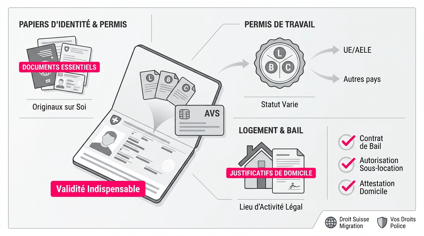 Documents administratifs et contrat de bail pour escort indépendante en Suisse