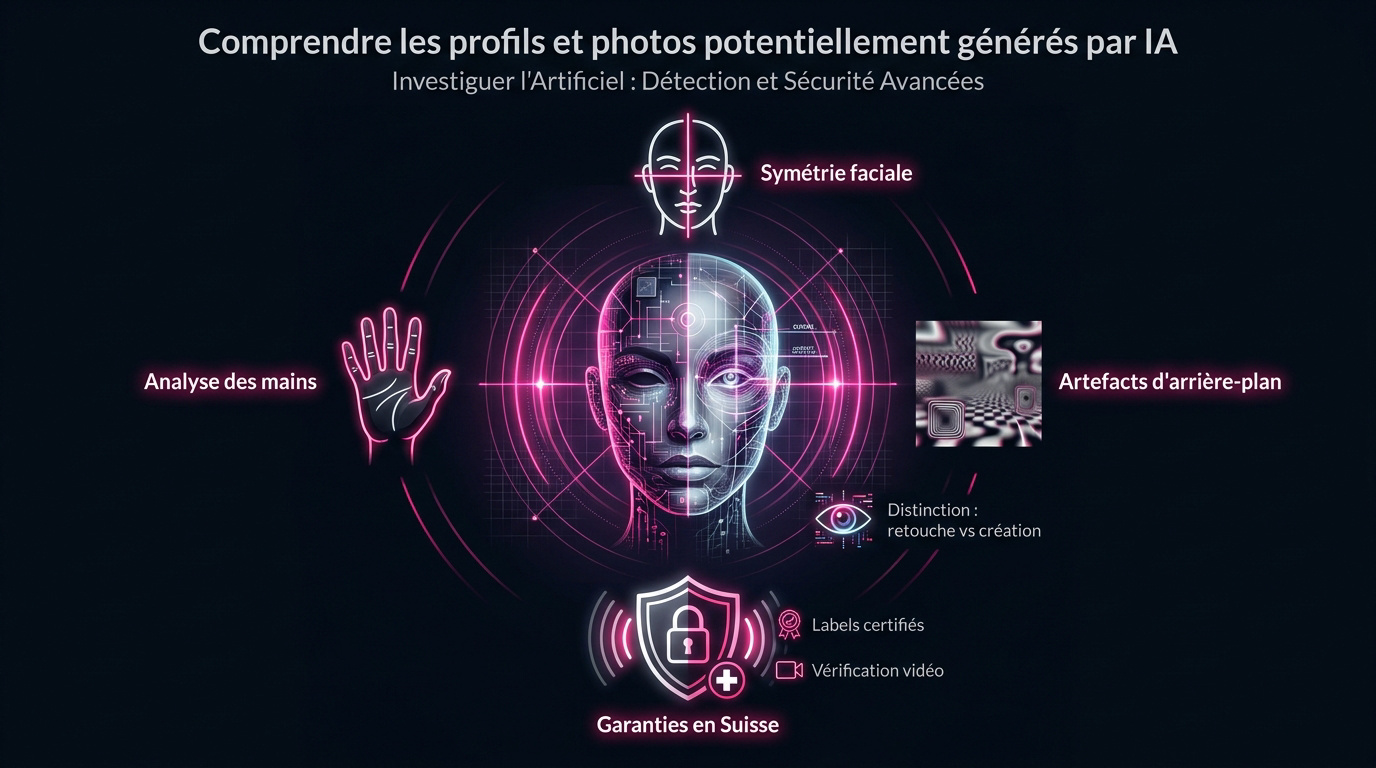 Analyse visuelle pour détecter un profil généré par intelligence artificielle
