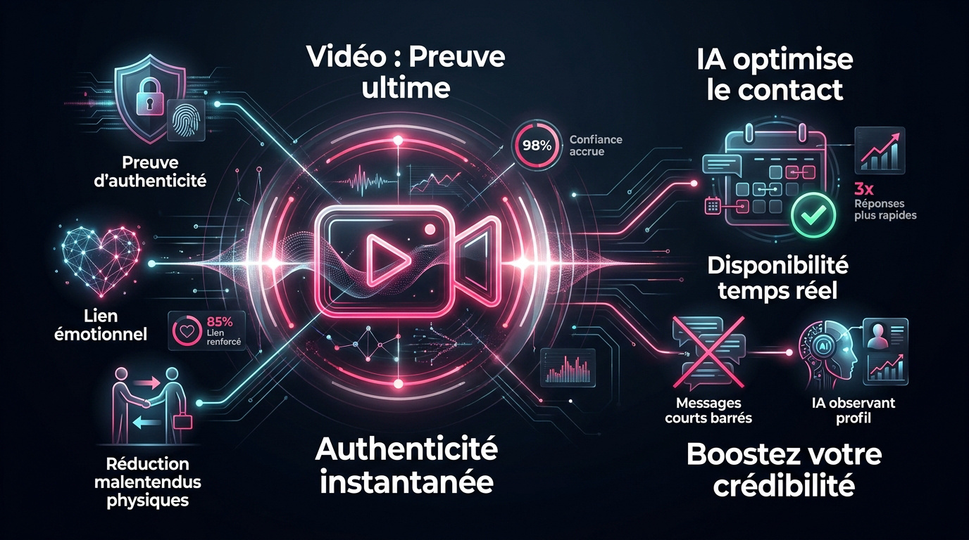 vidéo courte pour l'authenticité des profils d'escortes en Suisse