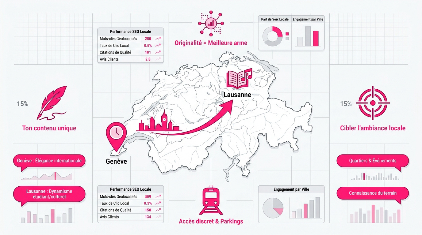 SEO local pour escorte à Genève et Lausanne en Suisse